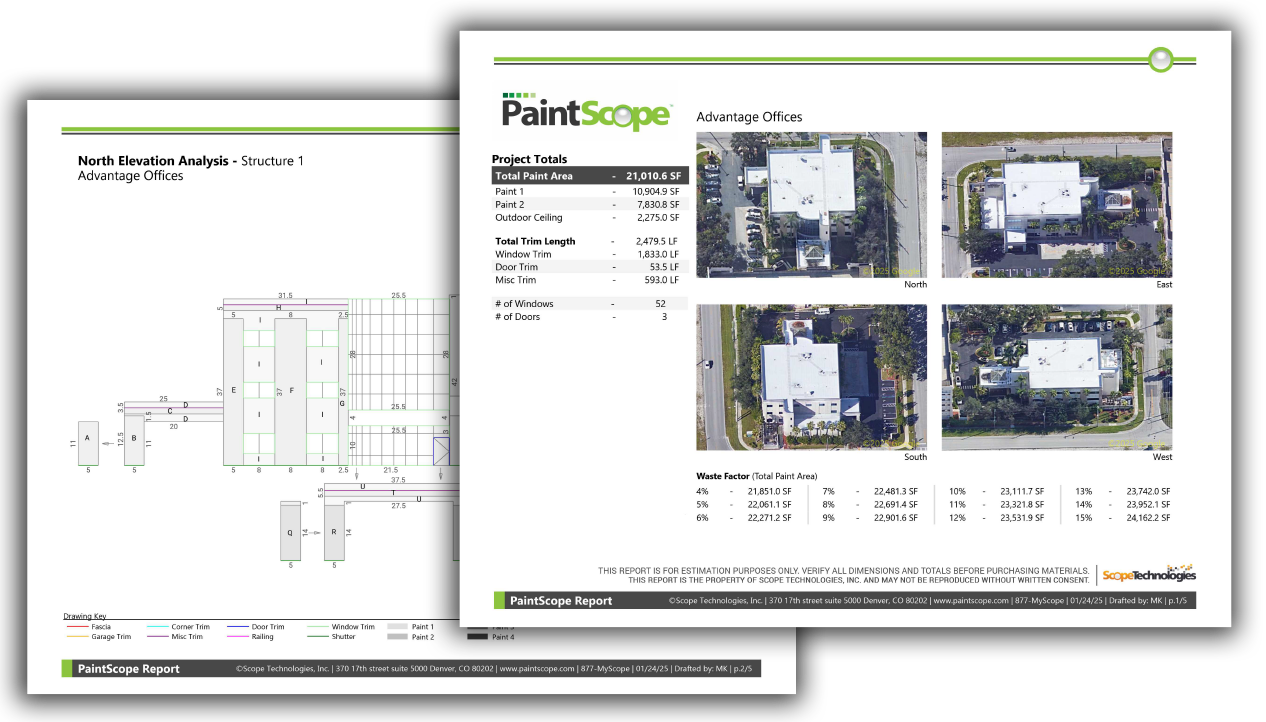 PaintScope Measurement Report Created by Scope Technologies
